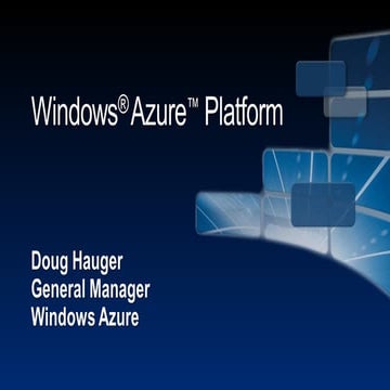 Windows Azure Presentation WPC