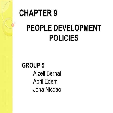 People Development Policies