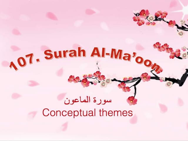 107. Surah Al-Ma'oon