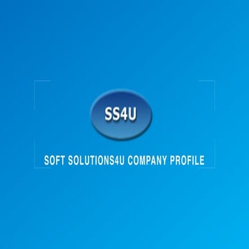 SS4U Capability-presentation