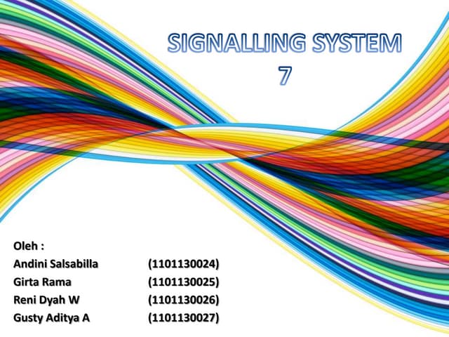 SS7 - Signalling System 7