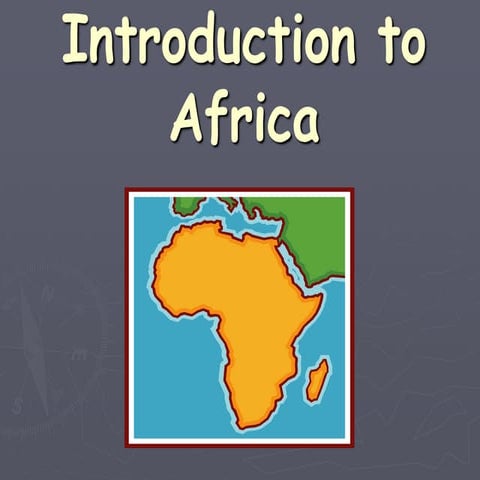 SS7G1 - Africa Geography.ppt