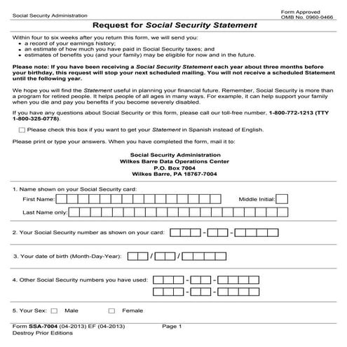 Ssa 7004