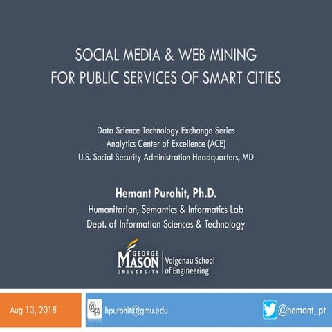 Social Media & Web Mining for Public Services of Smart Cities - SSA Talk