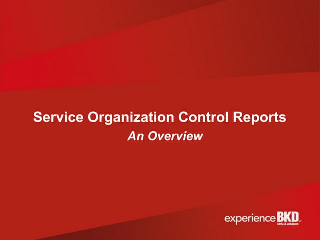 SSAE 16 Transitions Overview