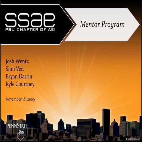SSAE Mentor Program