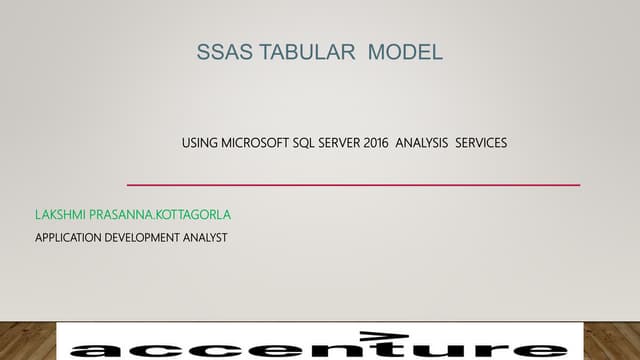 SSAS  Tabular model importance and uses