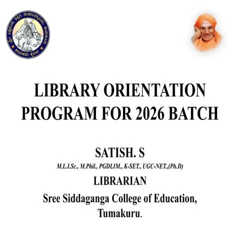 PPT ON LIBRARY AND INFORMATION CENTER SERVICES IN THE COLLEGE | PPTX