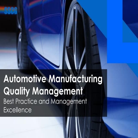 SSCG Automotive Manufacturing Quality Management
