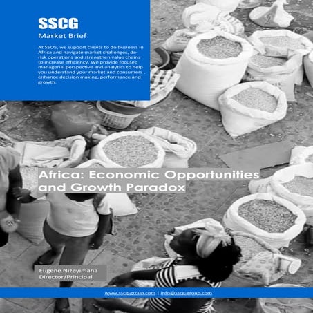 Africa Economic Opportunities and Growth Paradox