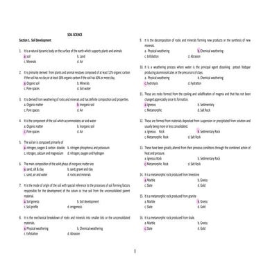 Ssci-Test paper 2 for board examination for licensed agriculture