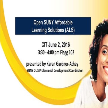 Open SUNY Affordable Learning Solutions