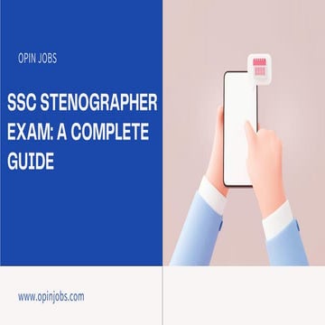 SSC Stenographer Exam