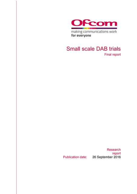 Small scale dab final-report | PDF