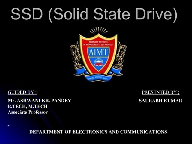 SSD PPT BY SAURABH
