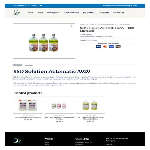 ssd automatic chemical solution | ssdsolutionsautomatique | PDF