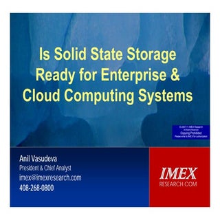 SSD: Ready for Enterprise and Cloud?
