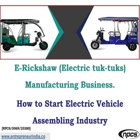 Report on electric rickshaw and case studies | PDF