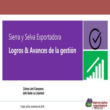 11. Sierra y selva exportadora