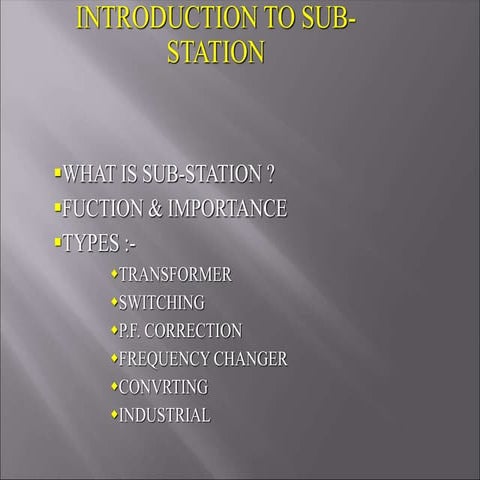SUB--STATION (ELETRICAL)--EQUIPMENTS.ppt