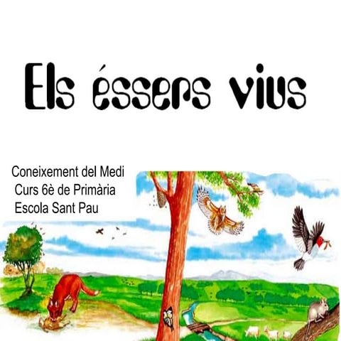 Éssers vius , cicle vital i funcions vitals