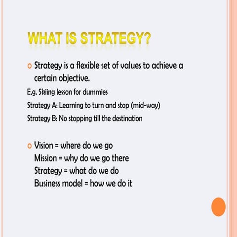 Introduction to business strategy | PDF