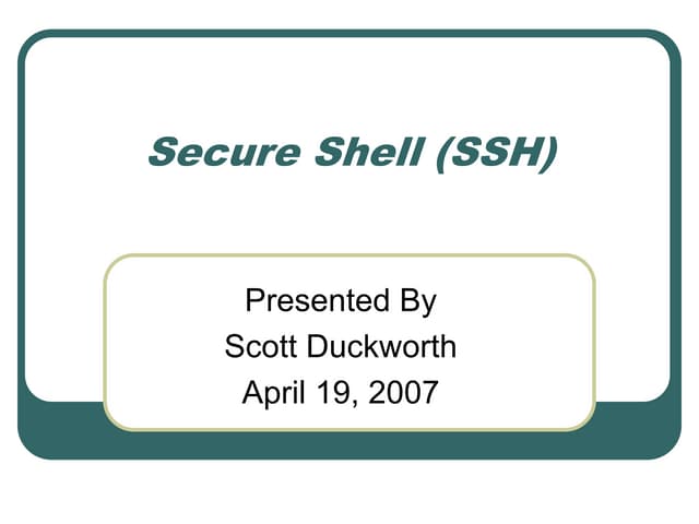 ssh.ppt