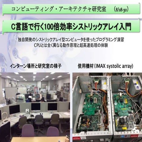 1. C言語で行く100倍効率シストリックアレイ入門