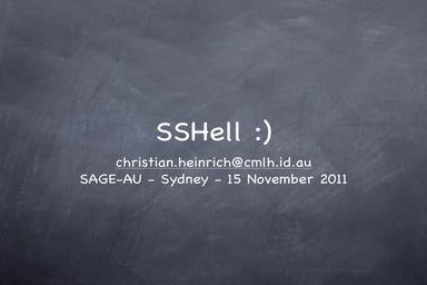 ssh
