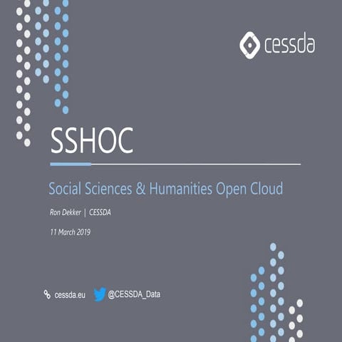 Sshoc kick off meeting - 1.2.3 EOSC board - Social Sciences and Humanities Op...