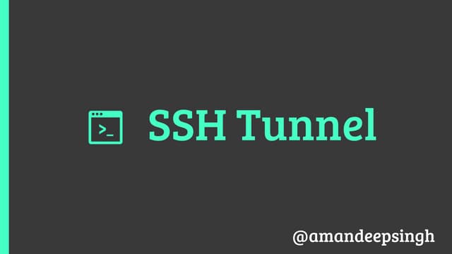 Ssh tunnel