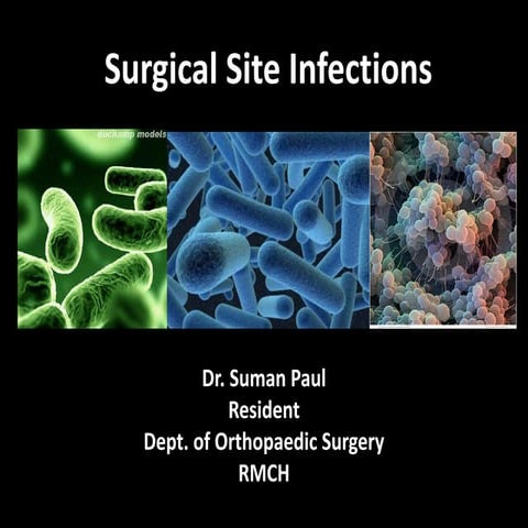 Surgical site infections: Latest Approach on management.