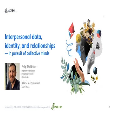SSI Meetup – interpersonal data, identity and collective minds