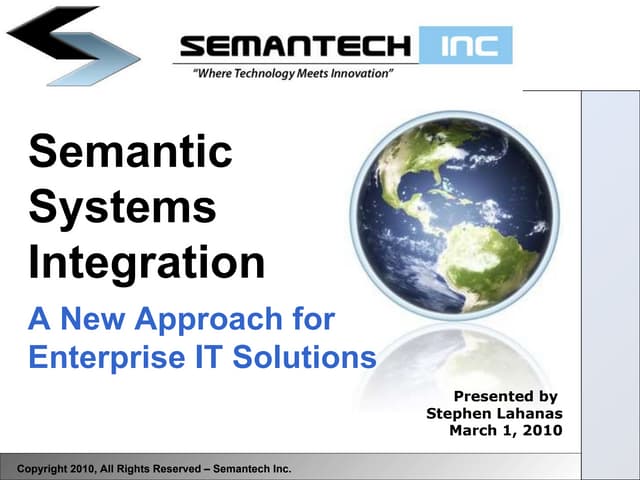 Semantic Systems Integration