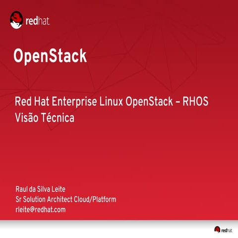 Visão Técnica - RHOS (Red Hat Enterprise Linux OpenStack)