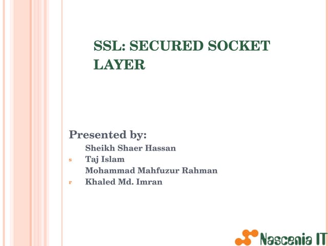 Introduction to Secure Sockets Layer