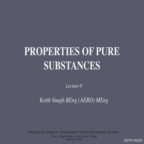 SSL6 Properties of Pure Substances