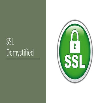 SSL Demystified