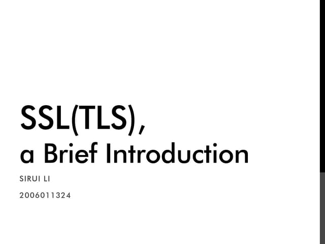 SSL intro