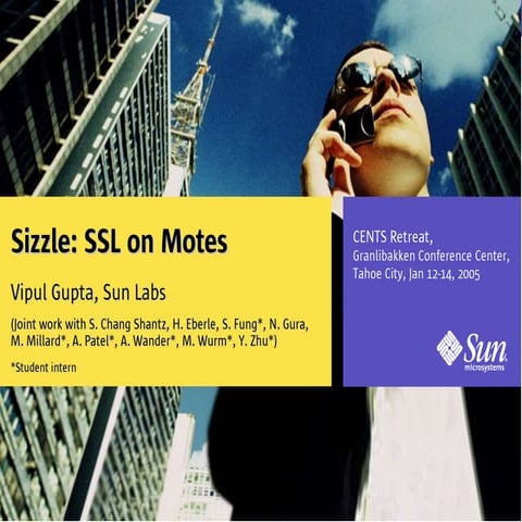 SSL on Motes (The World's Smallest Secure Web Server)