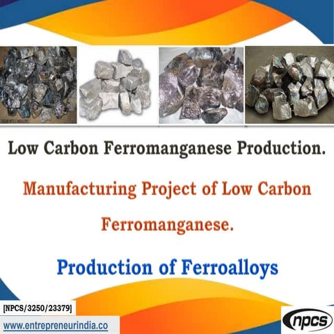 Low Carbon Ferromanganese Production