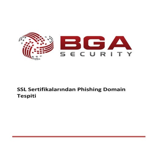 SSL Sertifikalarından Phishing Domain Tespiti