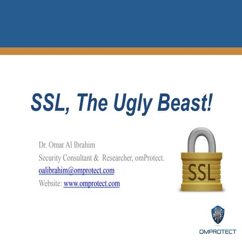 Dr. Omar Ali Alibrahim - Ssl talk