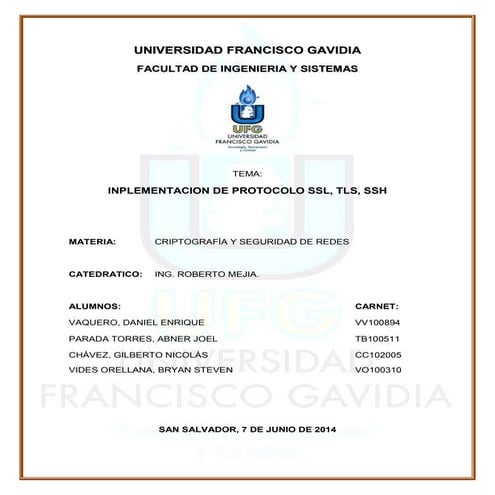 Protocolo SSL, TLS Y SSH