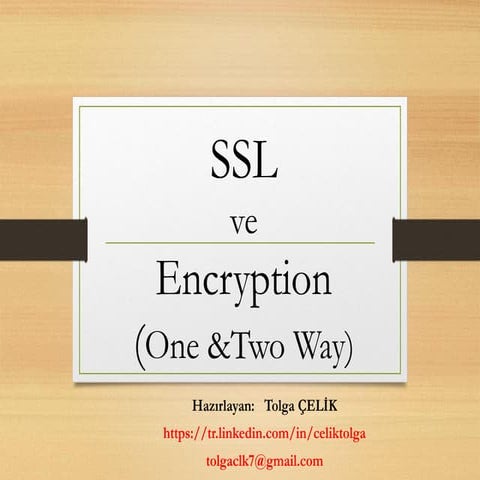 Şifreleme Teknikleri ve SSL | PDF