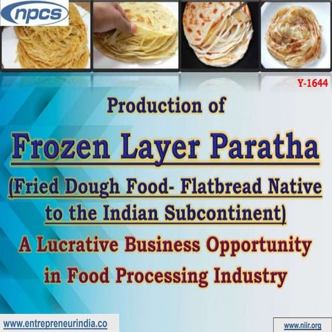 Production of Frozen Layer Paratha (Fried Dough Food- Flatbread Native to the...
