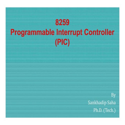 8259 Programmable Interrupt Controller | PDF