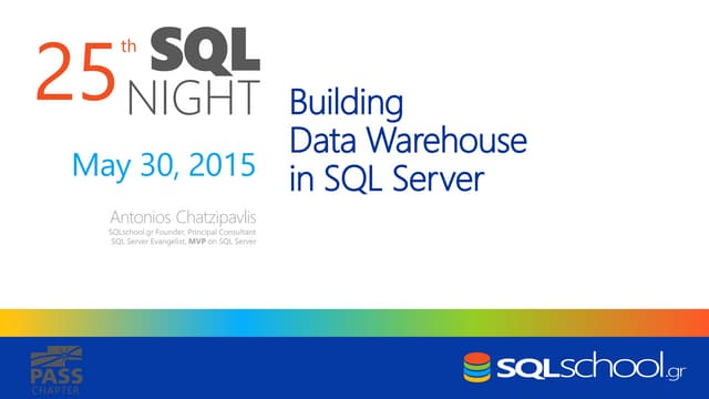Building Data Warehouse in SQL Server