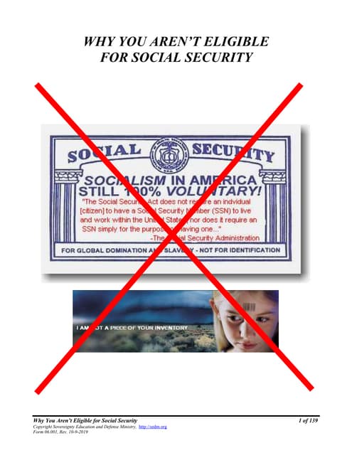 Why You Aren't Eligible for Social Security, Form #06.001