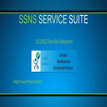 SSNS 1Q12 Services Presentation